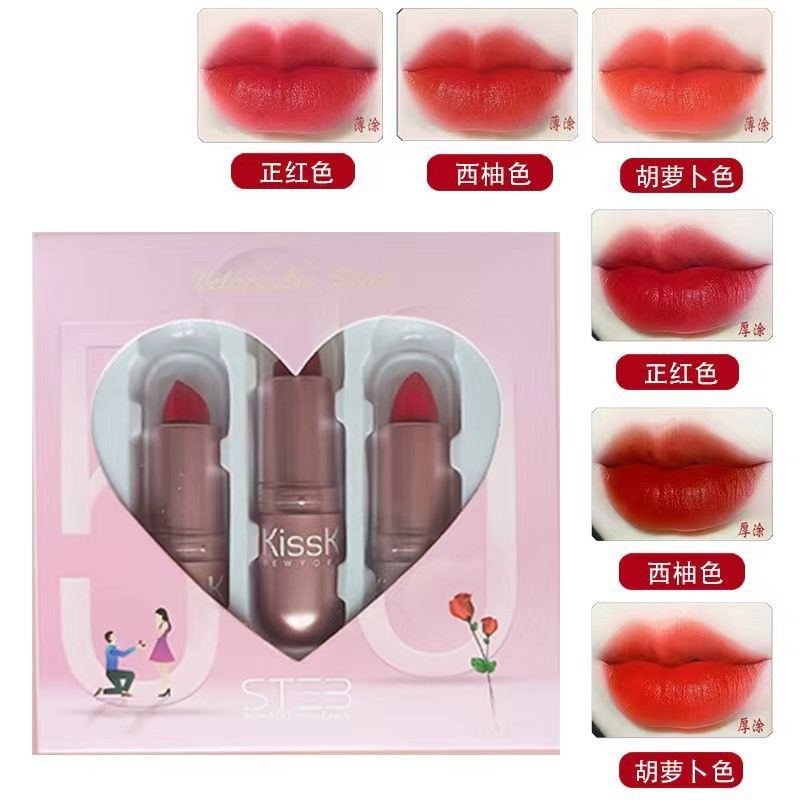 Set 3 Cây Son KissK Tông Màu Đỏ. BeautyCN