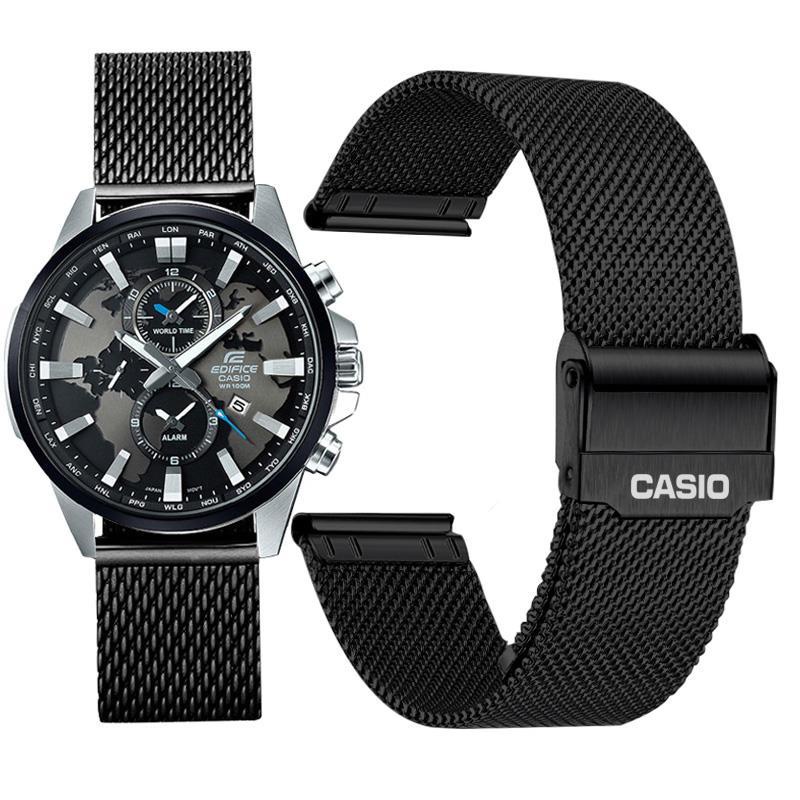 Dây Đồng Hồ Casio EFR-303L EQB-501 506 Bằng Thép Không Gỉ 20 Cho Nam Và Nữ