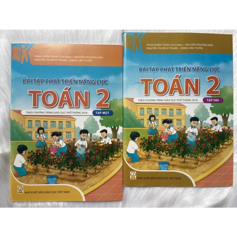 Sách - Bài tập phát triển năng lực Toán lớp 2 ( tập 1 + tập 2)