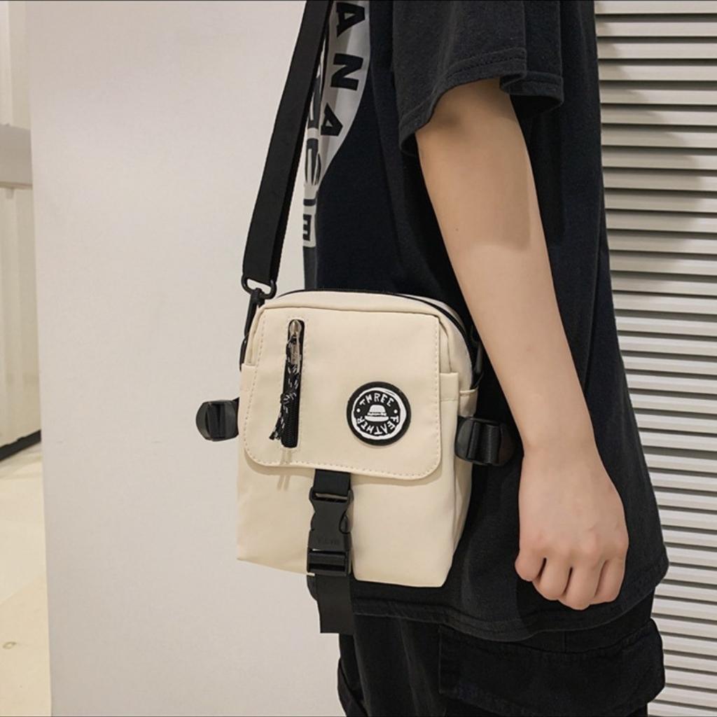 Túi Vuông Đeo Chéo Mini Unisex Nam Nữ Đi Học Đi Chơi Chống Nước Đựng Vừa Điện Thoại TDC12