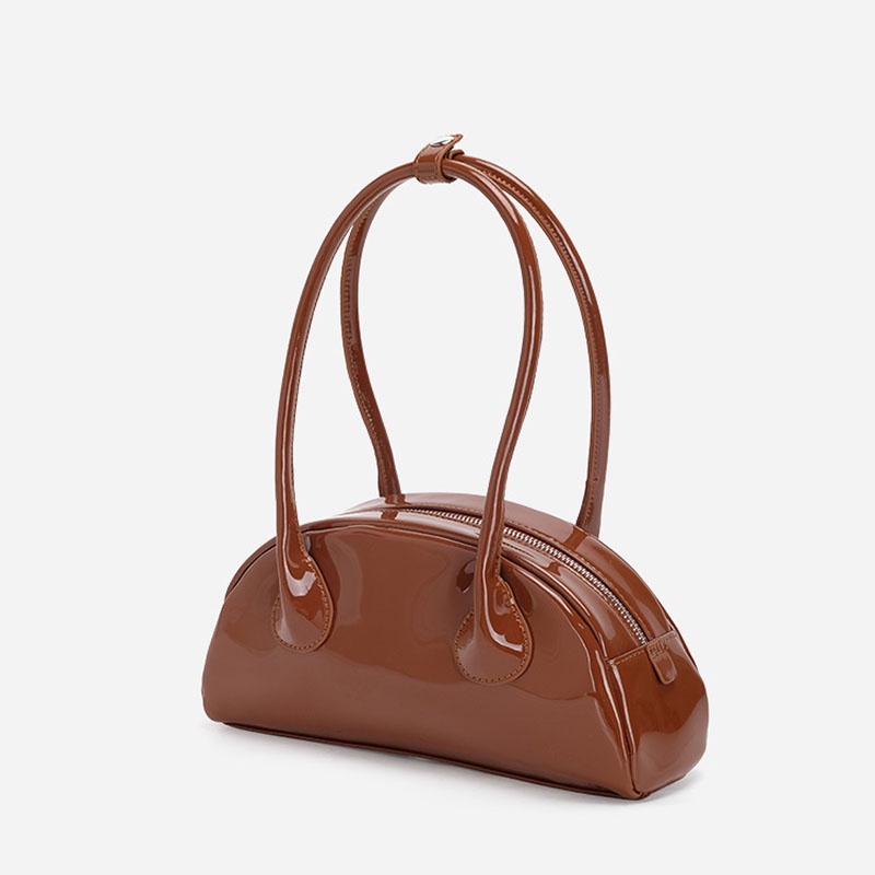 Túi xách IELGY da bóng có quai xách dài phong cách cổ điển thời trang dành cho nữ