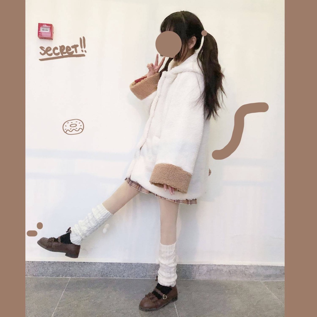 Áo Sweater Có Tai Thỏ Dễ Thương Thoải Mái Phong Cách Nhật Bản Cho Nữ