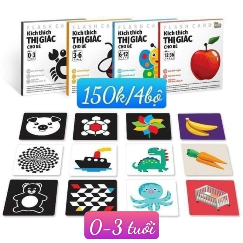 Bộ thẻ học  kích thích thị giác