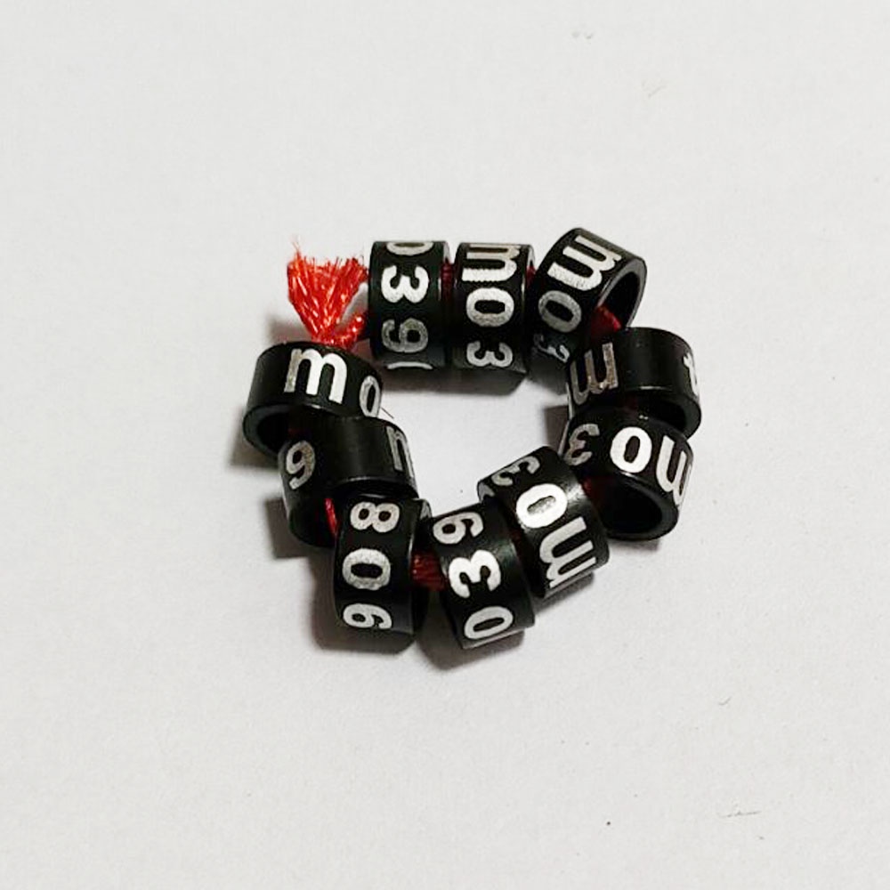 Set 30 / 10 Vòng Đeo Chân Huấn Luyện Chim Bằng Nhôm 5mm