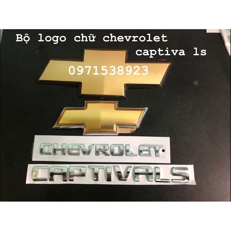 TRỌN BỘ LOGO TRƯỚC SAU CHỮ CHEROVOLET CAPTIVA LS HÀNG CAO CẤP GIÁ RẺ