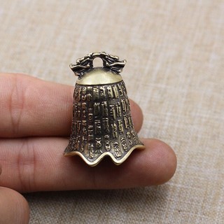 EDC simple Móc khoá chuông đồng bát nhã , móc khoá phong thuỷ