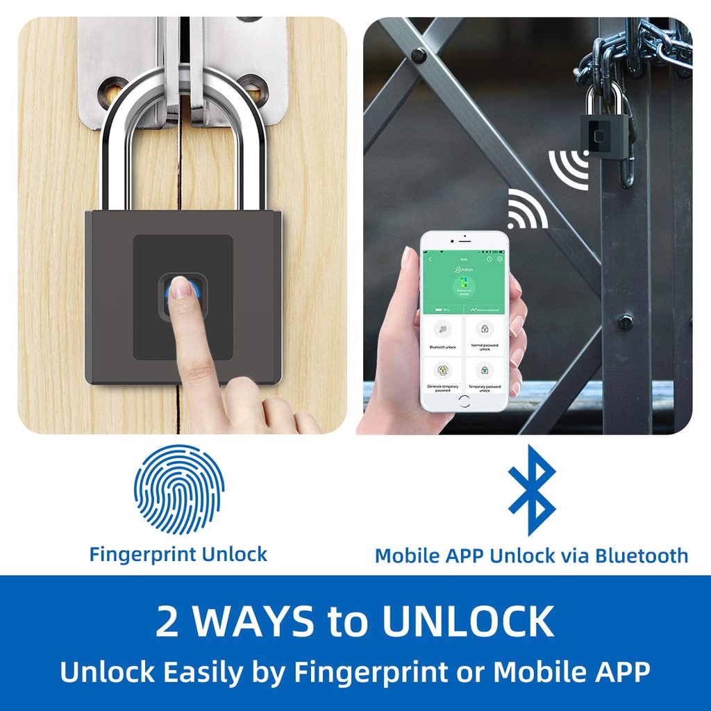 Elinkmsart P9 Khóa Vân Tay Thông Minh + Chắc Chắn + An Toàn + Tiện Lợi + Dễ Sử Dụng - Smart Lock