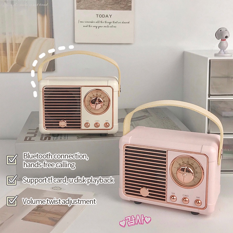 Loa Bluetooth HM11 Phong Cách Vintage Độc Đáo