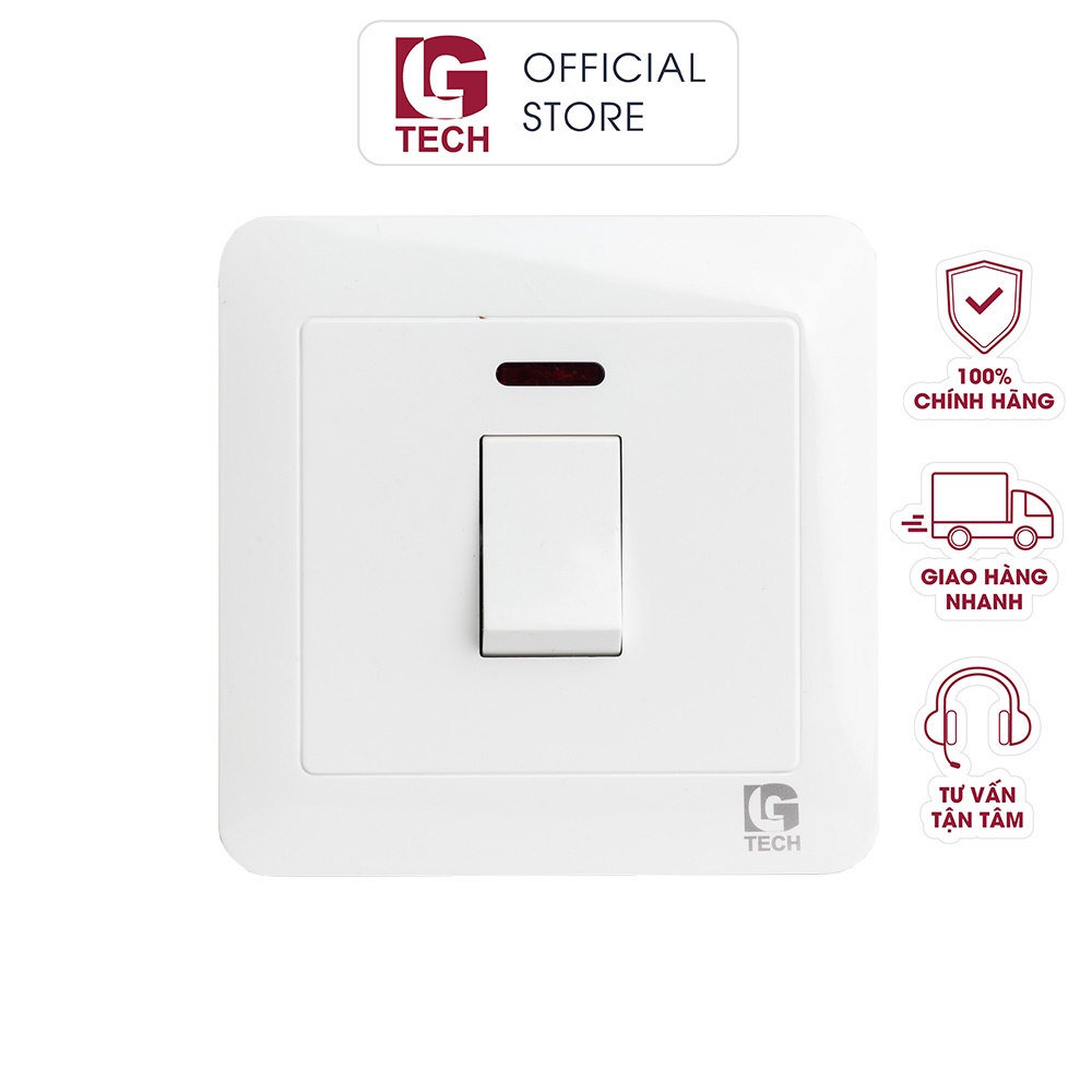 Công tắc 20A dùng cho bình nóng lạnh, điều hòa LGtech LG-TT-0101