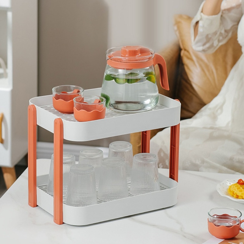 Giá Đỡ Đựng Mút Rửa Trái Cây Hai Tầng Ráo Nước Siêu Tiện Lợi Dành Cho