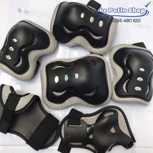 Bộ đồ bảo hộ chân tay mũ cho bé trượt patin, scooter hàng đẹp giá rẻ, bộ phụ kiện bảo hộ patin đủ màu