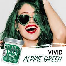 Thuốc nhuộm semi-permanent Punky Colour, màu Alpine Green xanh rêu
