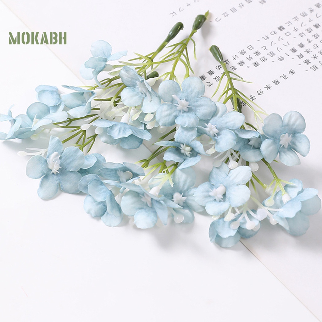 Bộ 10 Bông Hoa Cẩm Tú Cầu Giả Dùng Trang Trí Tiệc Cưới