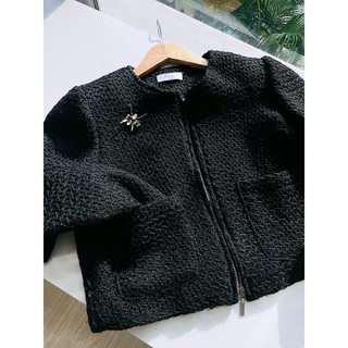 Áo Khoác Dạ Tweed Nữ Cao Cấp