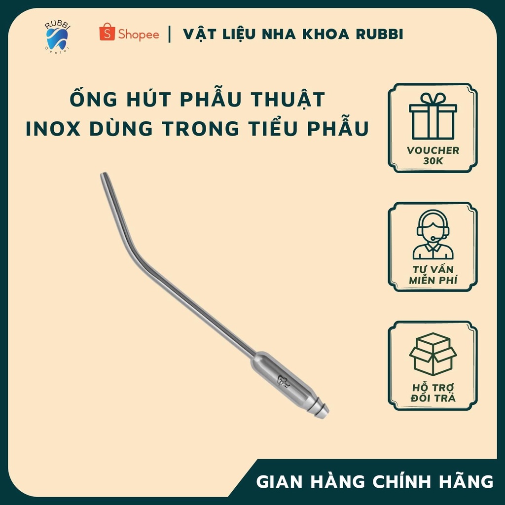 Ống hút phẫu thuật inox dùng trong tiểu phẫu