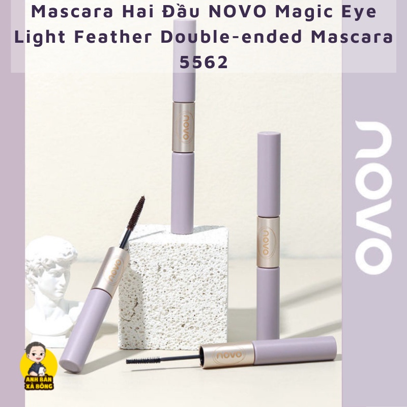 Mascara Hai Đầu NOVO Magic Eye Light Feather Double-ended Mascara 5562