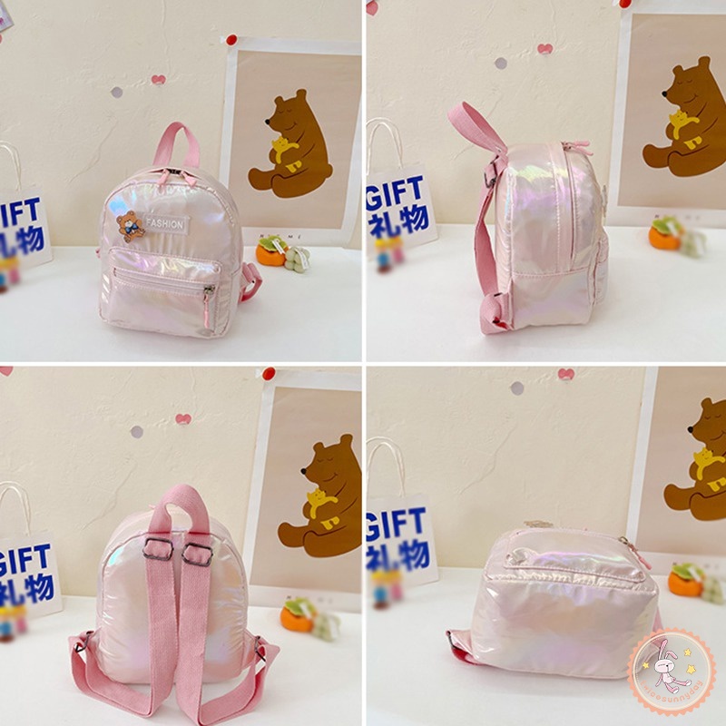 Balo Da PU Họa Tiết Hoạt Hình Phong Cách Hàn Quốc Cho Bé