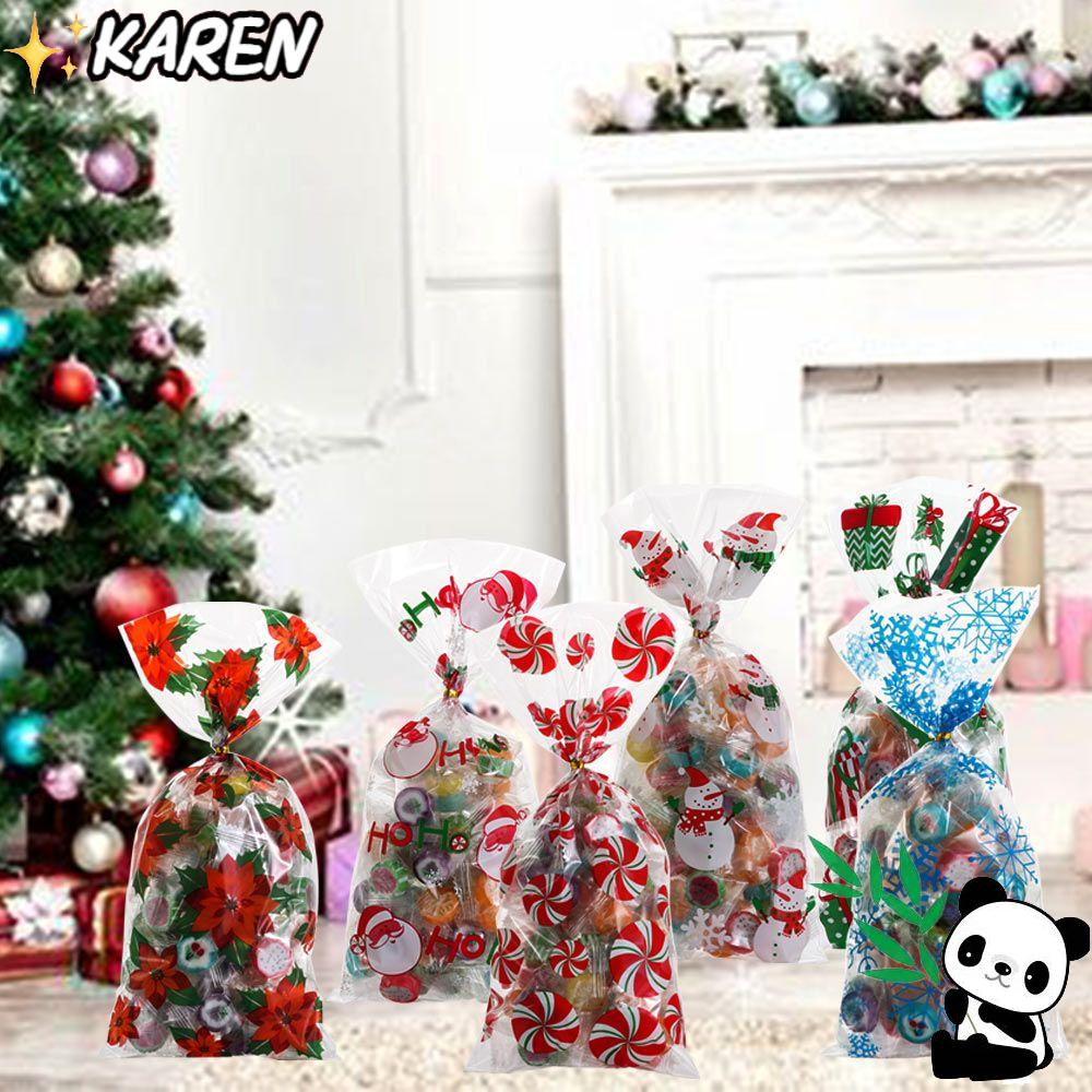 Túi Đựng Kẹo Họa Tiết Giáng Sinh Dễ Thương Bắt Mắt