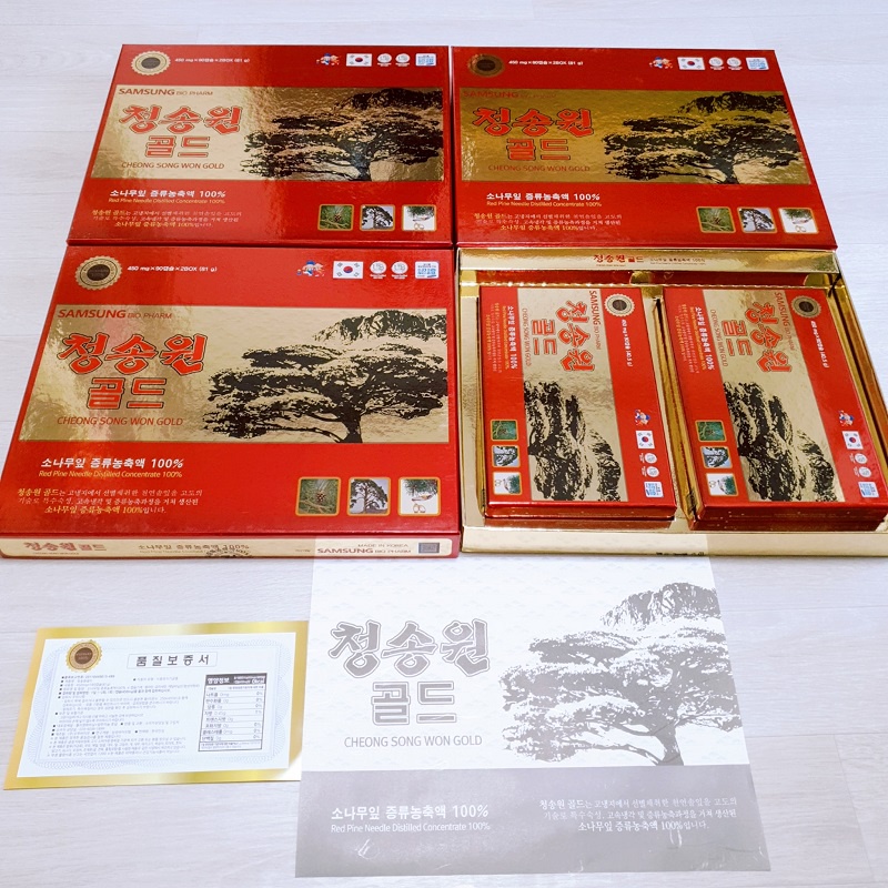 Tinh Dầu Thông Đỏ Cheong Song Won Gold Hàn Quốc, Hộp 180 Viên, Giúp Sạch Mỡ Máu, Ngừa Ung Thư