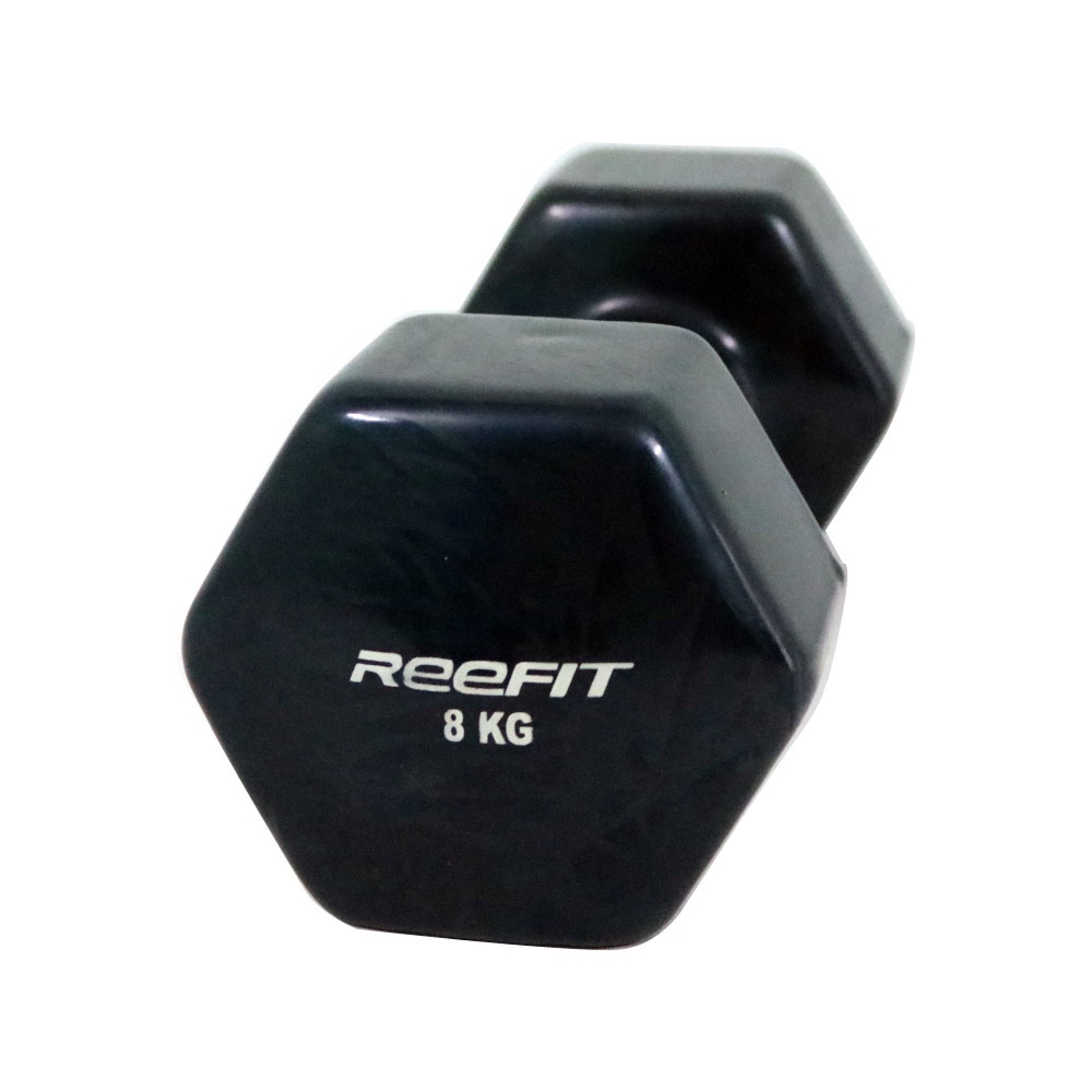 Tạ Tay Cao Su 8kg Reefit Cao Su Trơn Lõi Thép Cao Cấp