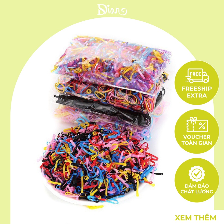 Dây buộc tóc thun DSIAN plastic co giãn dành cho bé siêu thân thiện