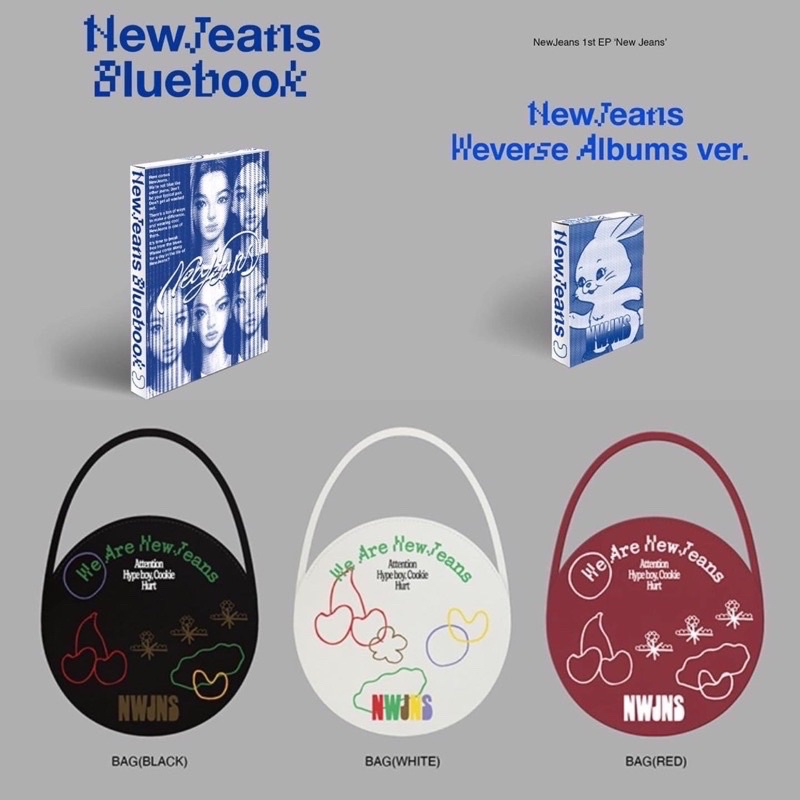 Album New Jeans 1st Album : Weverse , Bag , Bluebook ver Nguyên Seal