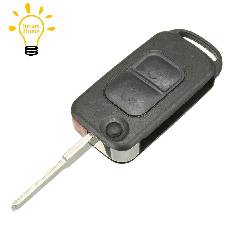 Vỏ ChìA KhóA ĐiềU KhiểN Từ Xa 2 NúT BấM HU64 Cho Xe Mercedes Benz A C E S W168 W202