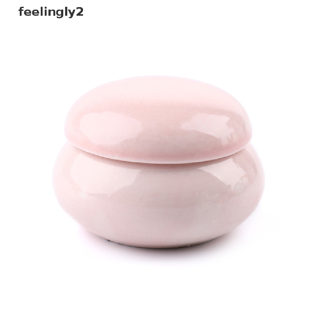 1 Cốc Sứ Đựng Nước Rửa Móng Tay Có Nắp Đậy Tiện Dụng