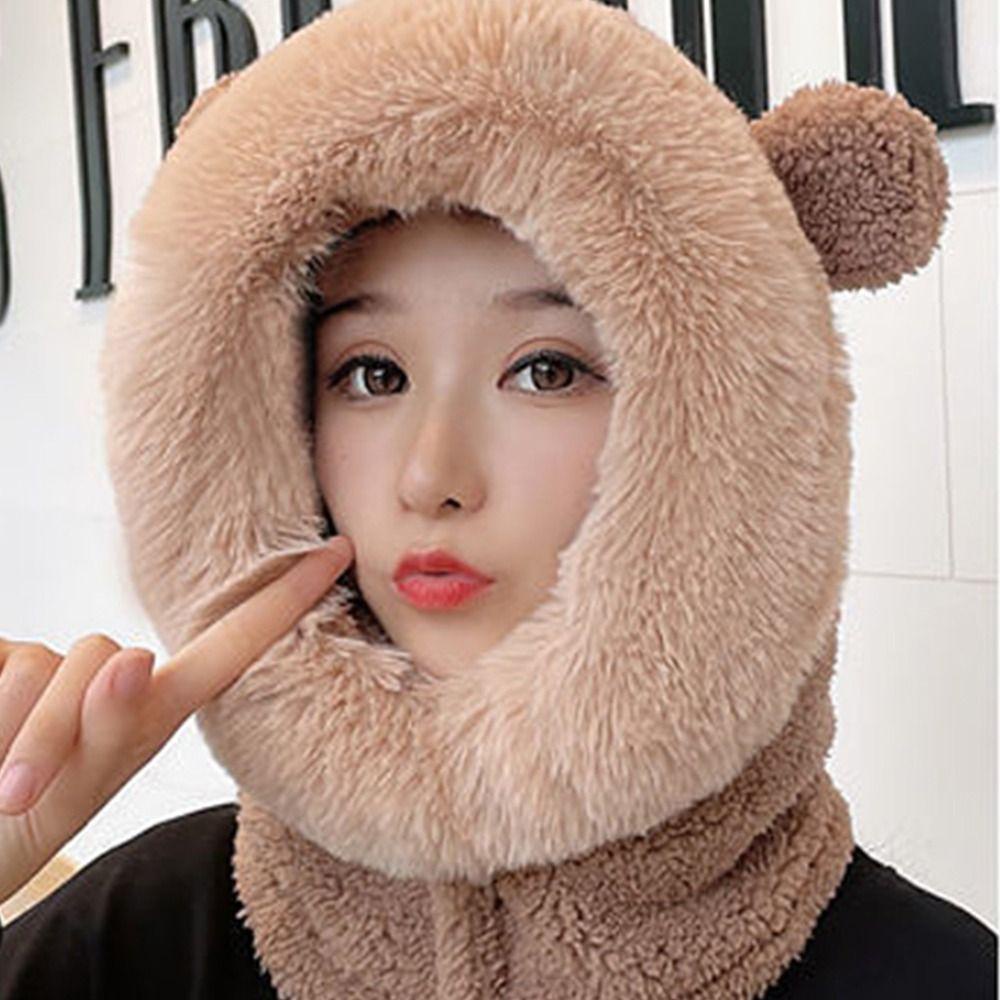 Bộ Mũ Trùm Đầu Thể Thao Che Tai Chống Gió Giữ Ấm Thoải Mái WMES15H Dành Cho Bạn Nữ