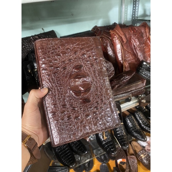 Túi đứng cầm tay, túi cặp da cá sấu