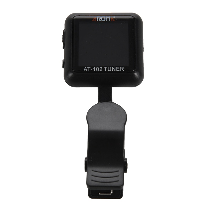 AROMA AT-102 Rechargeable Clip-On Bass Guitar Tuner for Chromatic Guitar Bass Ukulele Violin