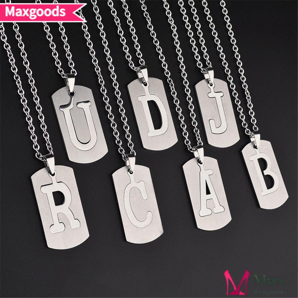 Vòng cổ Mặt 26 Chữ Cái Tối Giản Sang Trọng Cho Nam