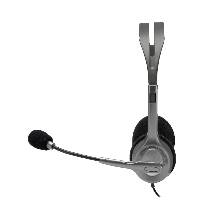 Tai nghe chụp tai, có dây Logitech H110/ H111/ H150/ H151, Âm thanh nổi, 2 giắc, Chính hãng - Bảo hành 12 tháng