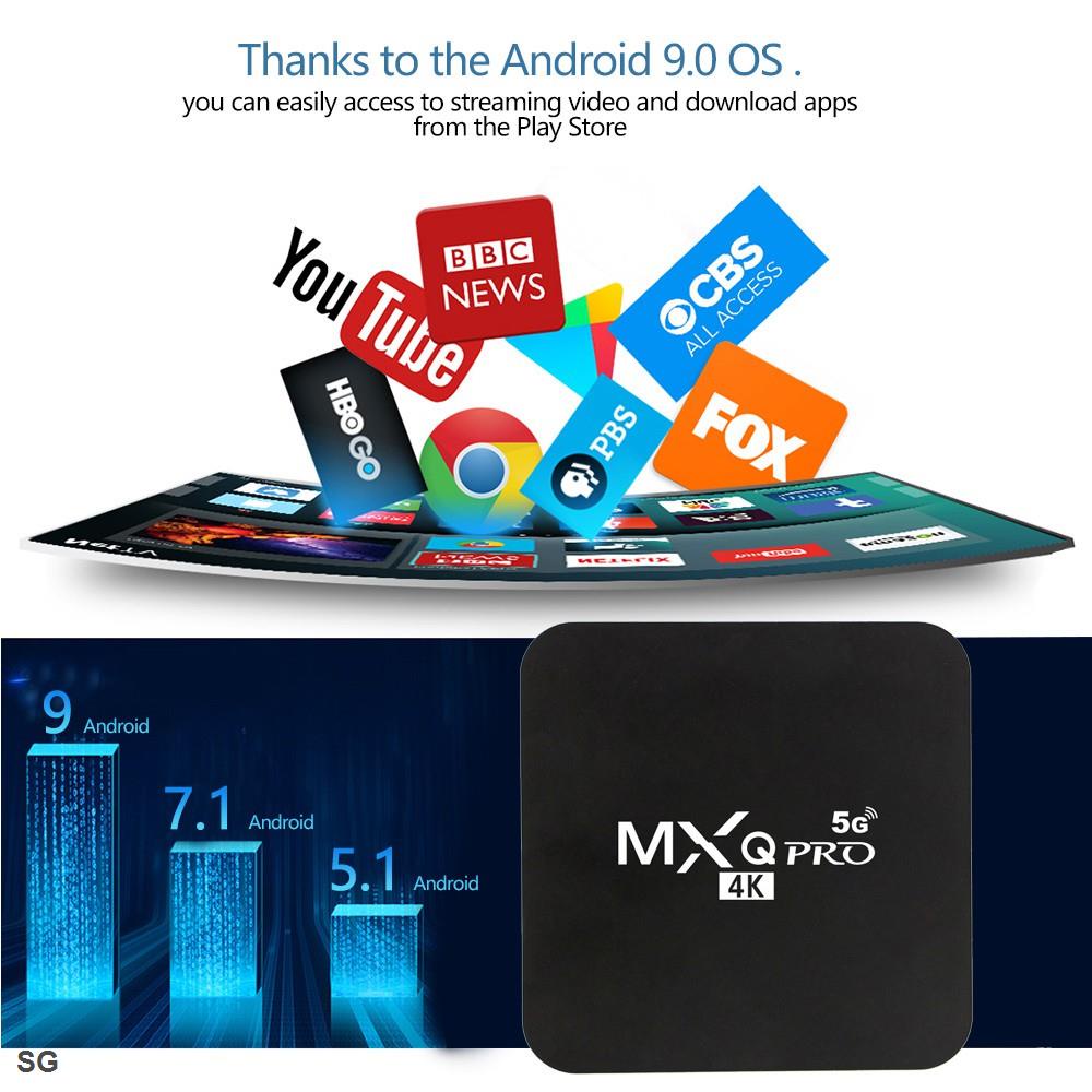 Đầu TV Box Mxq PRO 5G 4K Android Ultra HD Android 11.1 KèM Phụ KiệN