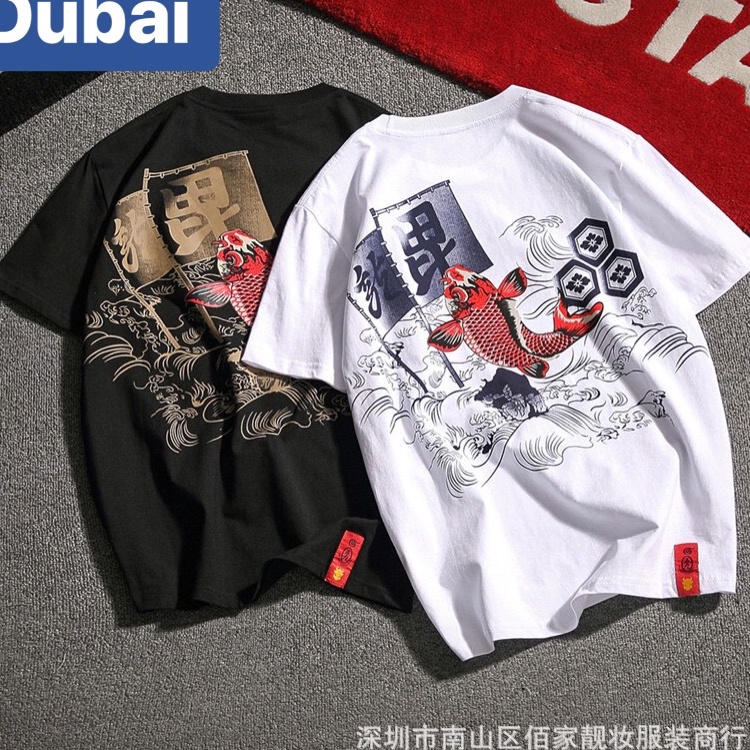 ÁO THUN NAM NỮ PHOM FROM RỘNG TAY LỠ CÁ CHÉP ĐỎ PHONG CÁCH SIÊU VIP PRO - DUBAI FASHION