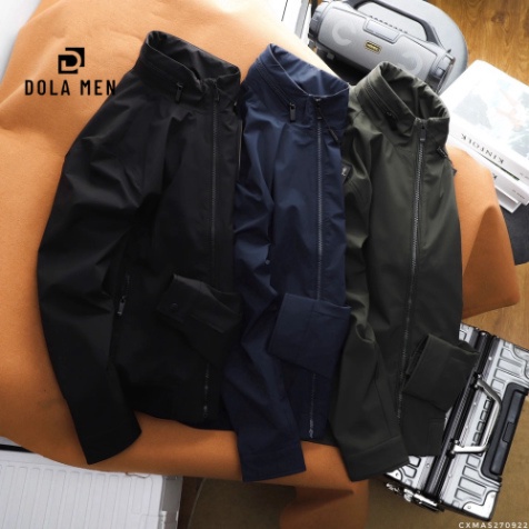 Áo khoác Bomber Nam Massimo Dutti 2 lớp CỔ TÚI KHÓA KÉO, tay bo len cao cấp, CÓ TÚI TRONG Và Chống nước màu chính hãng