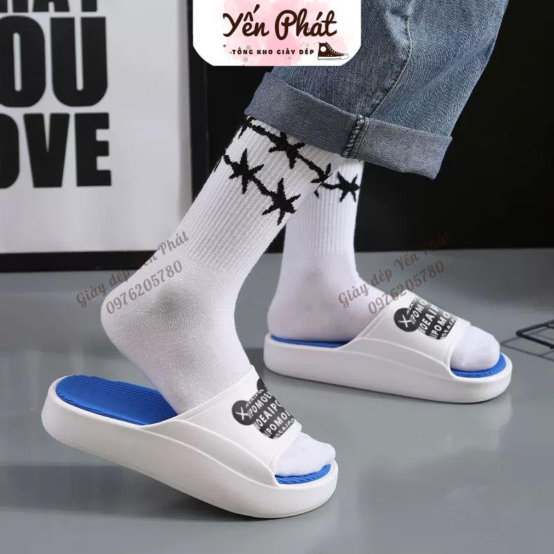 Dép Đúc Quai Ngang Unisex Dép Gấu Trắng Nam Nữ Đế Cao SIêu Nhẹ , Siêu Êm 8399 QC Mua Đúng Size