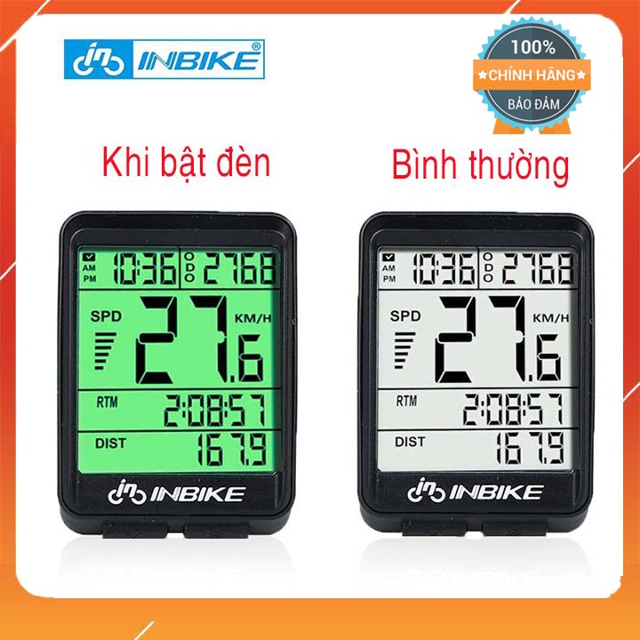 Đồng hồ đo tốc độ xe đạp không dây INBIKE