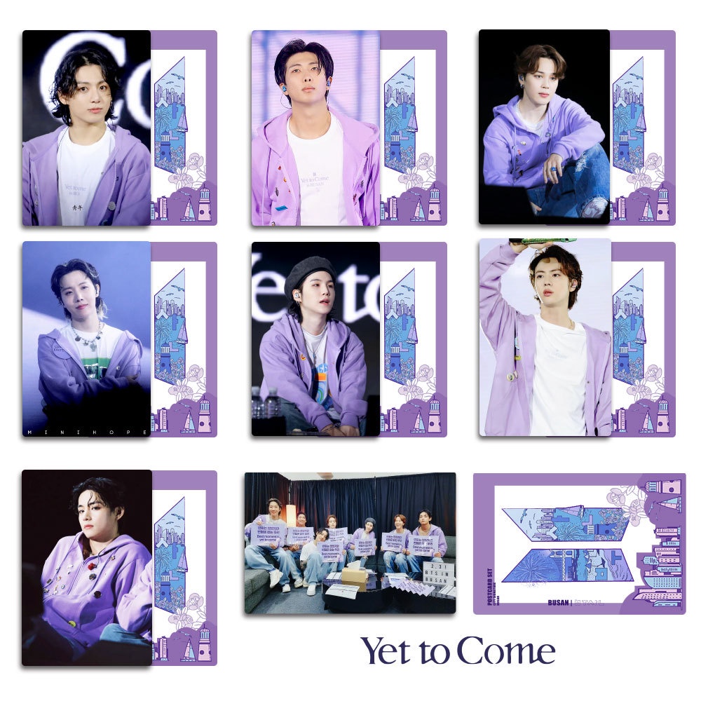 55pcs/box BTS Photo Card Yet To Come in BUSAN Concert Postcard LOMO Card