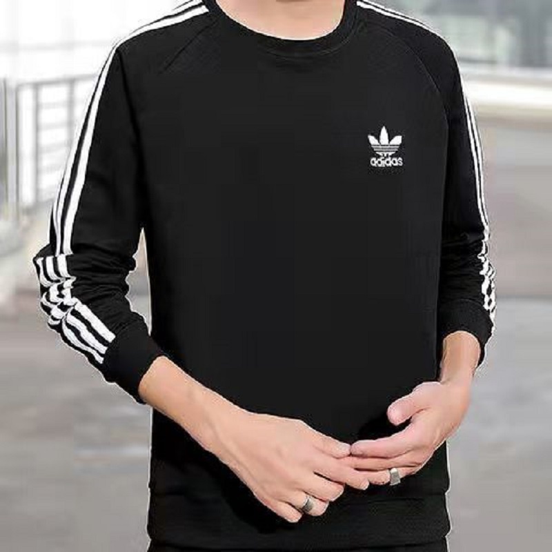 Áo Sweater Thể Thao Cotton Nguyên Chất Thêu Logo Adidas Thời Trang Cho Nam Và Nữ