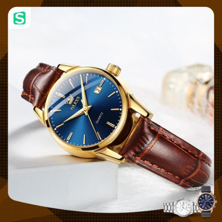 Đồng Hồ OLEVS 6898 Chống Thấm Nước Kiểu Dáng Thời Trang Cho Nữ dây da đẹp giá rẻ