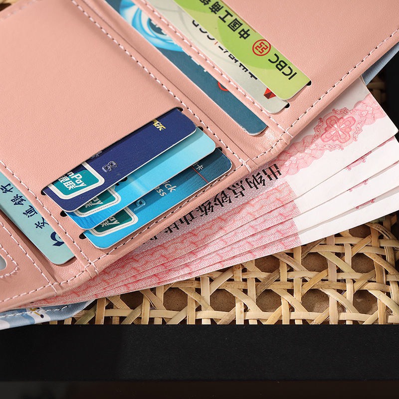 Ví nữ mini cầm tay đựng tiền ngắn nhỏ gọn cute nhiều ngăn cao cấp giá rẻ DOVOHA VN05