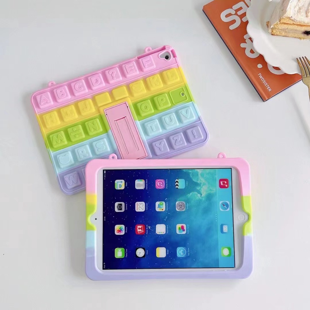 Giá Đỡ Ốp Máy Tính Bảng Chống Sốc Có Dây Đeo Vai Cho iPad 7th 8th 9th Mini 6 Air 4 Air 5 iPad 9.7 Air 2 Mini 4 5 6