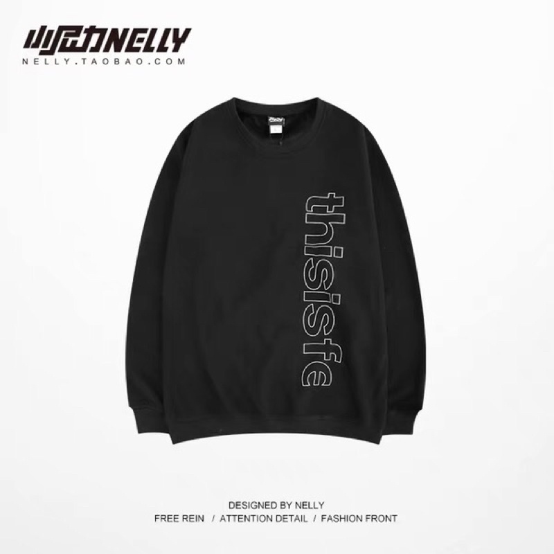 Áo sweater nelly heybig sale (có sẵn) thisisfe trắng