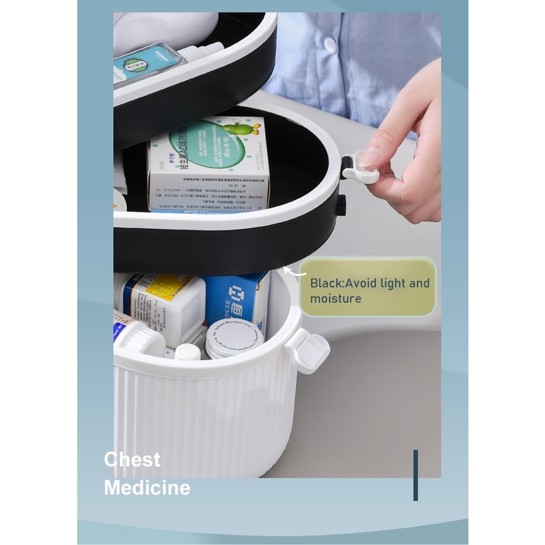 Hộp Đựng Đồ Có Thể Xoay Được Màu Trắng / Vàng / Xanh Lá