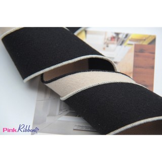 RB dạ lì cao cấp viền len 5cm, nguyên liệu thủ công phụ liệu may mặc, phụ kiện tóc