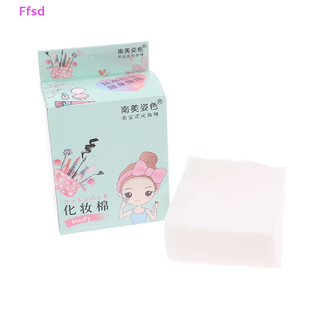 Bộ 100 Miếng Bông Tẩy Trang Sử Dụng Một Lần Mềm Mại Tiện Dụng