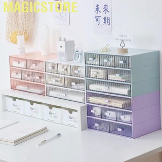 Magicstore Desktop Drawer Organizer Waterproof Dustproof Plastic DIY Combination Multi Layer Stackable Storage Case