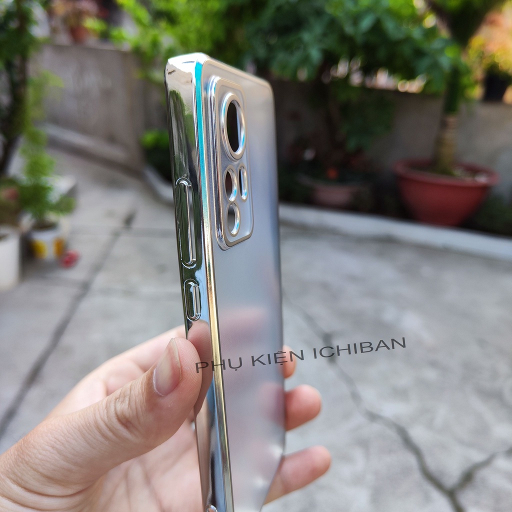 Ôp lưng Mạ Điện Xiaomi 12/ 12X/ 12S, Xiaomi 12 Pro/ 12S Pro Viền Màu Dẻo, Lưng Mờ Không Bám Vân Tay, Bảo Vệ Camera