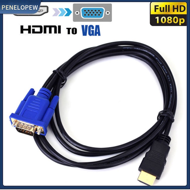 Cáp Chuyển Đổi 1.8M HDMI Sang VGA HD 1080P HDMI Cho Máy Tính / Laptop